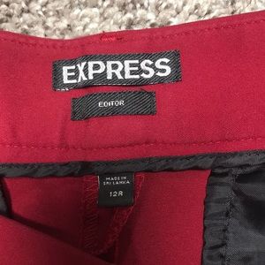 Express dress pants maroon size 12 Reg